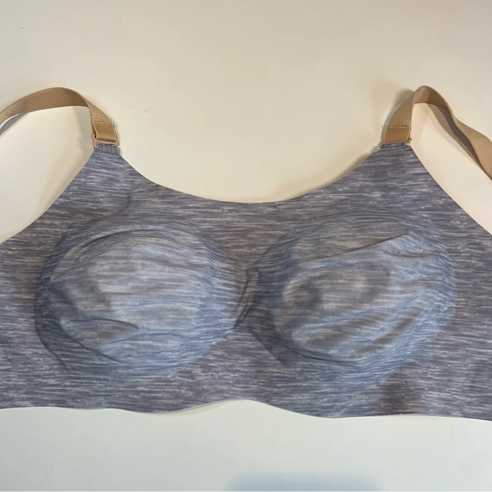 Size 6 Knix reversible nude and blue padded evolution bra - Picture 13 of 14